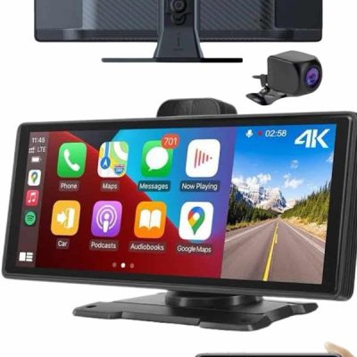 Android ve İOS Uyumlu Ön Arka Çift Kameralı Araç Ekranı Dokunmatik CarPlay