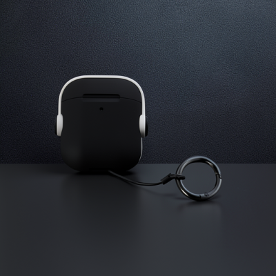 Apple Airpods 2 (2.nesil) Cool Kılıf - Siyah-beyaz