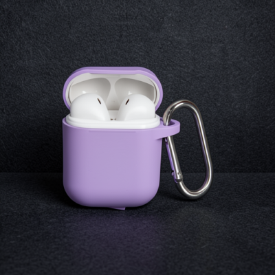 Apple Airpods 2 (2.nesil) Hang Kılıf - Lila