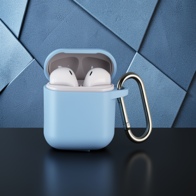 Apple Airpods 2 (2.nesil) Hang Kılıf - Mavi