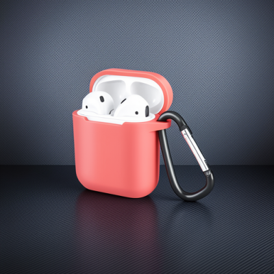 Apple Airpods 2 (2.nesil) Sert Silikon Kılıf - Fuşya