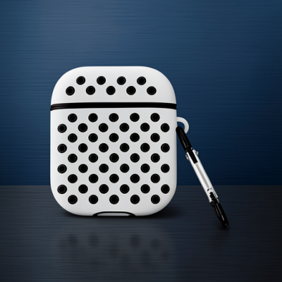 Apple Airpods 2 (2.nesil) Spor Delikli Kılıf - Gri-siyah