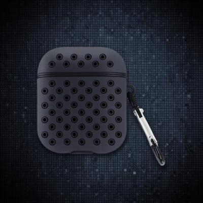 Apple Airpods 2 (2.nesil) Spor Delikli Kılıf - Siyah-siyah