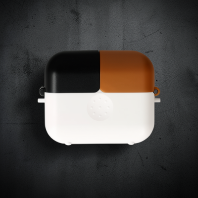 Apple Airpods 3 (3.nesil) Basmalı Kılıf - Beyaz-siyah-kahverengi