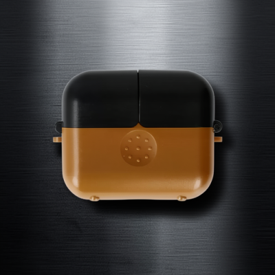 Apple Airpods 3 (3.nesil) Basmalı Kılıf - Kahverengi-siyah