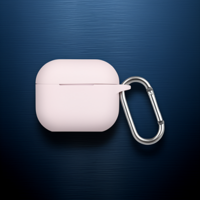 Apple Airpods 3 (3.nesil) Hang Kılıf - Pudra