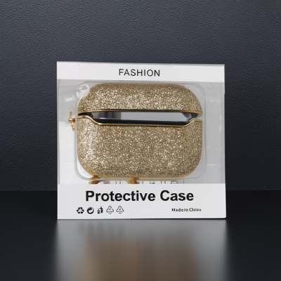 Apple Airpods 3 (3.nesil) Spell Simli Kılıf - Gold
