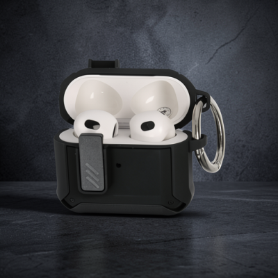Apple Airpods 3 (3.nesil) Truva Kılıf - Siyah