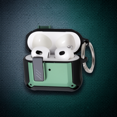 Apple Airpods 3 (3.nesil) Truva Kılıf - Yeşil