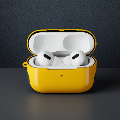 Apple Airpods Pro (1.nesil) 3in1 Kılıf - Sarı