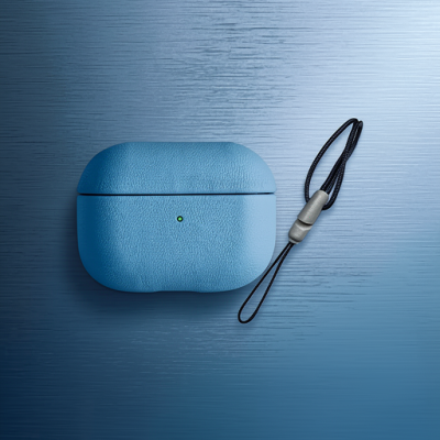 Apple Airpods Pro 2 (2.nesil) 405 Deri Kılıf - Sierra Blue