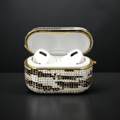 Apple Airpods Pro 2 (2.nesil) Klor Taşlı Kılıf - Desen 5