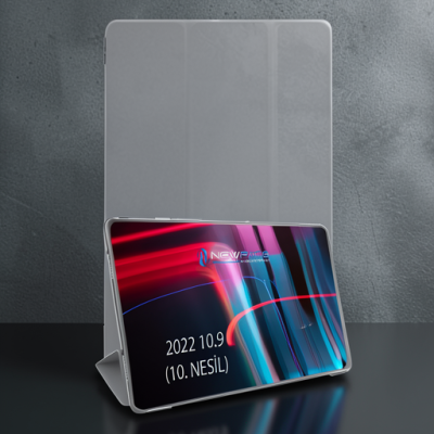 Apple İpad 2022 10.9 (10.nesil) Kılıf Tablet Smart Kılıf - Gri