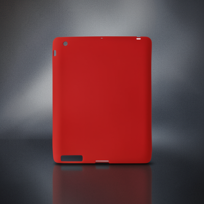 Apple İpad 4 9.7 Kılıf Evo Tablet Silikon - Kırmızı