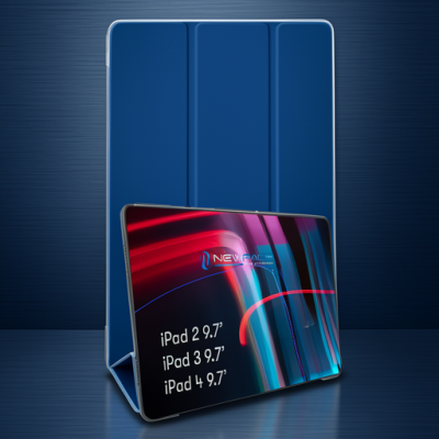 Apple İpad 4 9.7 Kılıf Tablet Smart Kılıf - Mavi