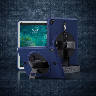 Apple İpad 5 Air 9.7 Kılıf Strap-c Otterbox Tablet Kapak - Lacivert