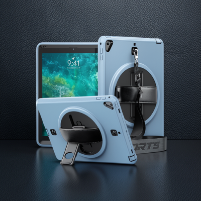 Apple İpad 5 Air 9.7 Kılıf Strap-c Otterbox Tablet Kapak - Mavi