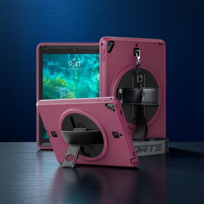 Apple İpad 5 Air 9.7 Kılıf Strap-c Otterbox Tablet Kapak - Mürdüm