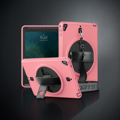Apple İpad 5 Air 9.7 Kılıf Strap-c Otterbox Tablet Kapak - Pembe