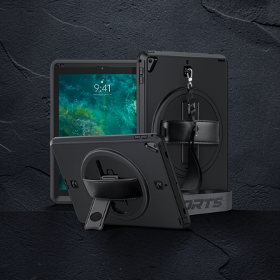 Apple İpad 5 Air 9.7 Kılıf Strap-c Otterbox Tablet Kapak - Siyah