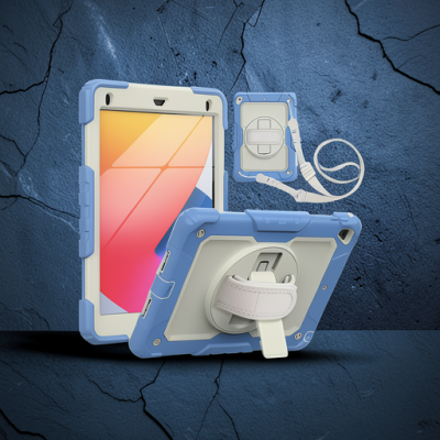 Apple İpad 5 Air 9.7 Kılıf Strap New Tablet Kapak - Mavi