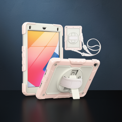 Apple İpad 5 Air 9.7 Kılıf Strap New Tablet Kapak - Pembe