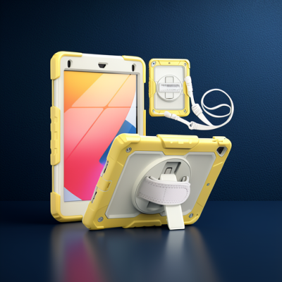 Apple İpad 5 Air 9.7 Kılıf Strap New Tablet Kapak - Sarı