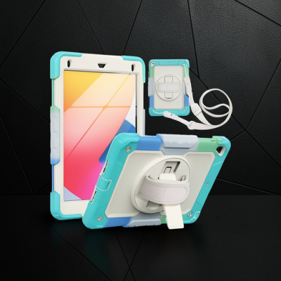 Apple İpad 5 Air 9.7 Kılıf Tablet Rainbow Kapak - Turkuaz