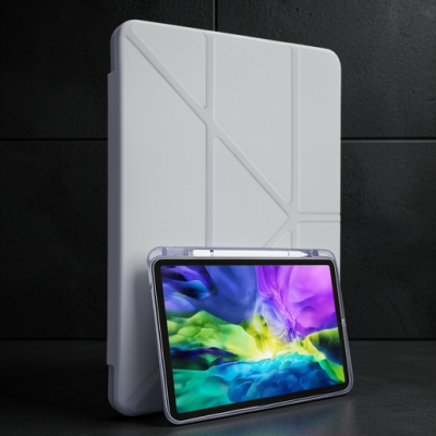 Apple İpad Air 4 10.9 Kılıf Kalemlikli Mars Tablet Kılıfı - Lila