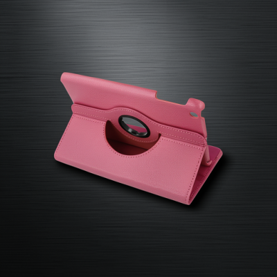 Apple İpad Mini 1 Kılıf 360 Tablet Deri Kılıf - Pembe