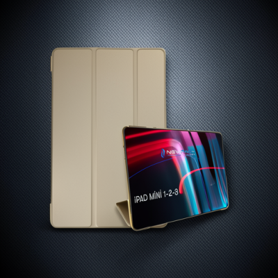 Apple İpad Mini 3 Kılıf Tablet Smart Kılıf - Gold