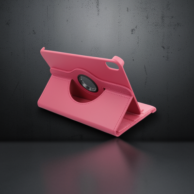 Apple İpad Mini 6 Kılıf 360 Tablet Deri Kılıf - Pembe