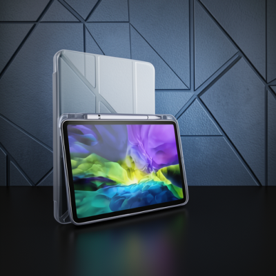Apple İpad Pro 11 (2018) Kılıf Kalemlikli Mars Tablet Kılıfı - Lavender
