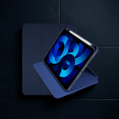 Apple İpad Pro 11 (2021) Kılıf Ling 360 Kalemlikli Tablet Kılıf - Lacivert