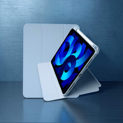 Apple İpad Pro 11 (2021) Kılıf Ling 360 Kalemlikli Tablet Kılıf - Mavi