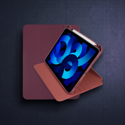 Apple İpad Pro 11 (2021) Kılıf Ling 360 Kalemlikli Tablet Kılıf - Mor