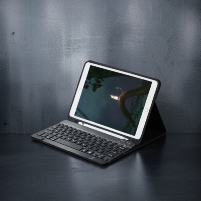 Apple İpad Pro 11 (2022) Kılıf Kc01 Smart Klavyeli Tablet Kılıfı - Siyah