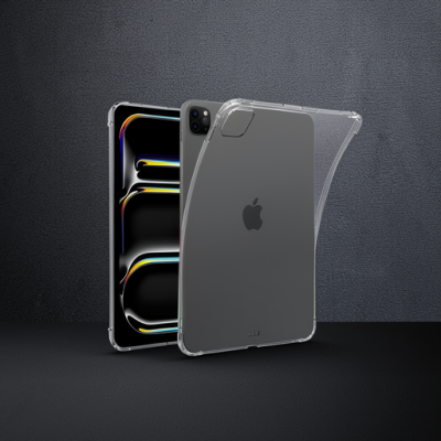 Apple İpad Pro 11 (2024) Kılıf Anti Shock Tablet Silikon - Şeffaf