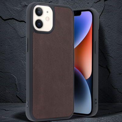 Apple İphone 11 Kılıf Aras Deri Kapak - Bordo