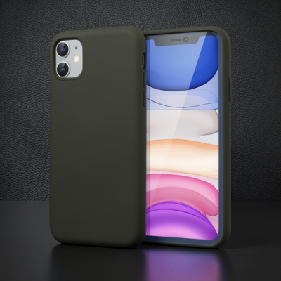Apple İphone 11 Kılıf First Silikon - Kahverengi