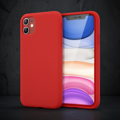Apple İphone 11 Kılıf First Silikon - Kırmızı