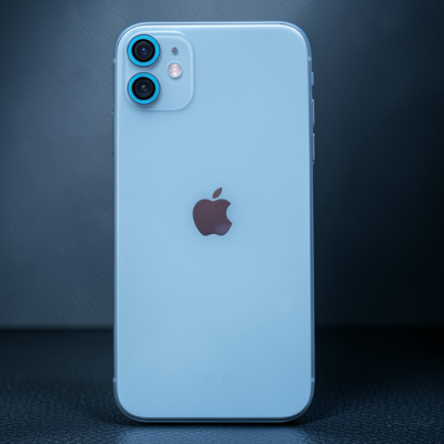 Apple İphone 11 Neon Fosforlu Kamera Lens - Mavi