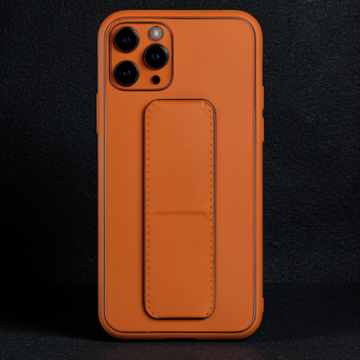 Apple İphone 11 Pro Kılıf Coco Deri Standlı Kapak - Turuncu