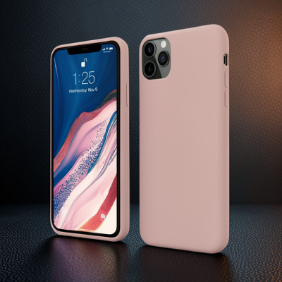 Apple İphone 11 Pro Kılıf First Silikon - Rose Gold