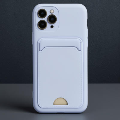 Apple İphone 11 Pro Kılıf Kelvin Kartvizitli Silikon - Lila