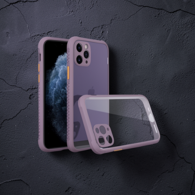 Apple İphone 11 Pro Kılıf Miami Şeffaf Silikon - Açık Mor