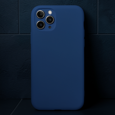 Apple İphone 11 Pro Kılıf Nano İçi Kadife Silikon - Lacivert
