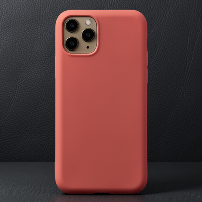 Apple İphone 11 Pro Kılıf Nano İçi Kadife Silikon - Turuncu