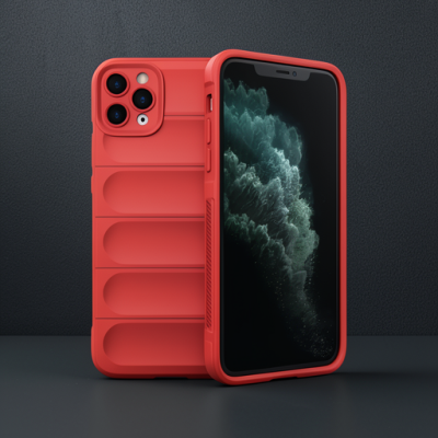 Apple İphone 11 Pro Kılıf Optimum Silikon - Kırmızı