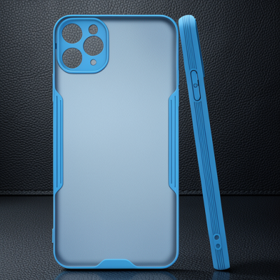 Apple İphone 11 Pro Kılıf Platin Silikon - Mavi